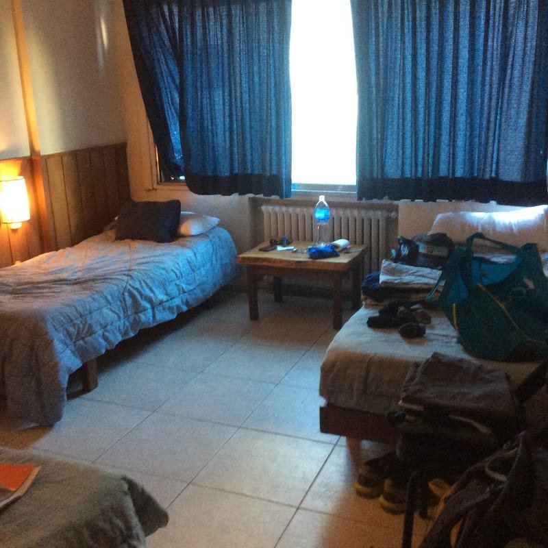 Marco Polo hostel room. Sooooo roomy and luxurious! 