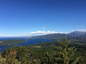 Looking down on Bariloche