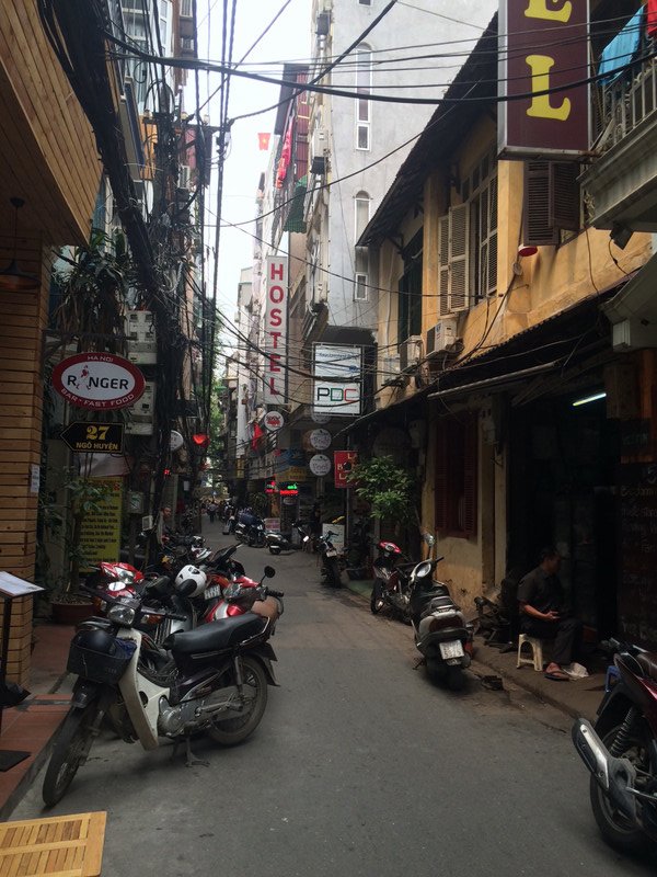 A typical city street in Bangkok
