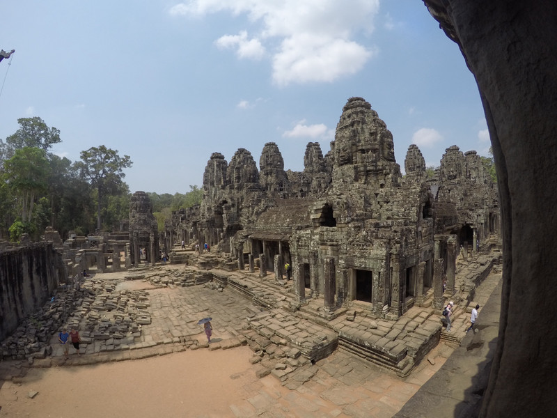 Looking down at the ruins of Angkor Thom