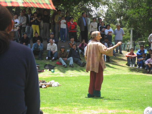 Quito´s park performers