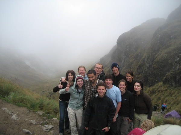 Our group at the top of dead womans pass