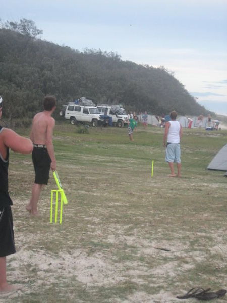 cricket on the campsite