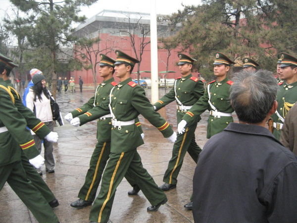 Soliders outside forbidden city