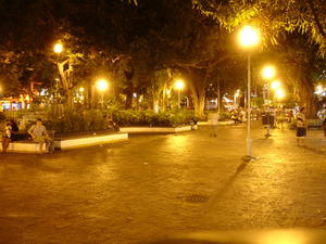 The Zocalo by night