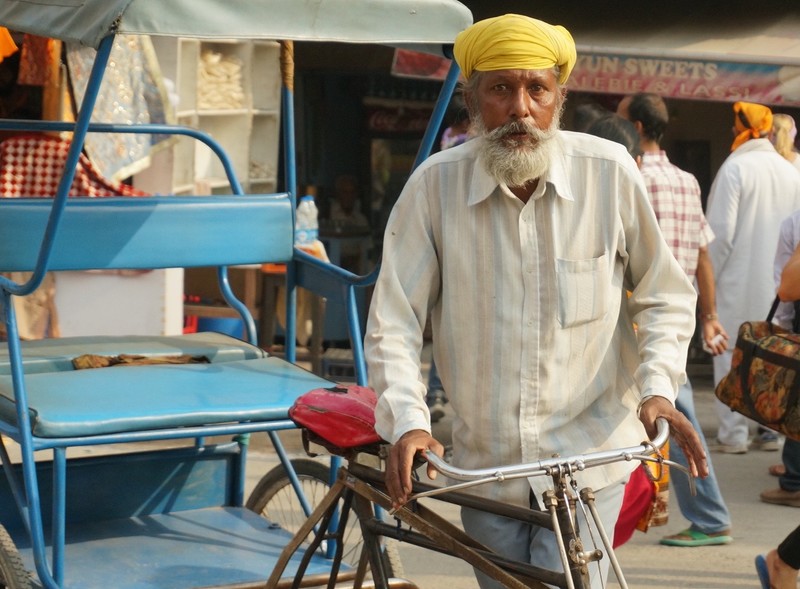 Cycle-rickshaw driver in Amritsar