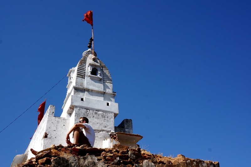 Mountaintop temple in Pushkar