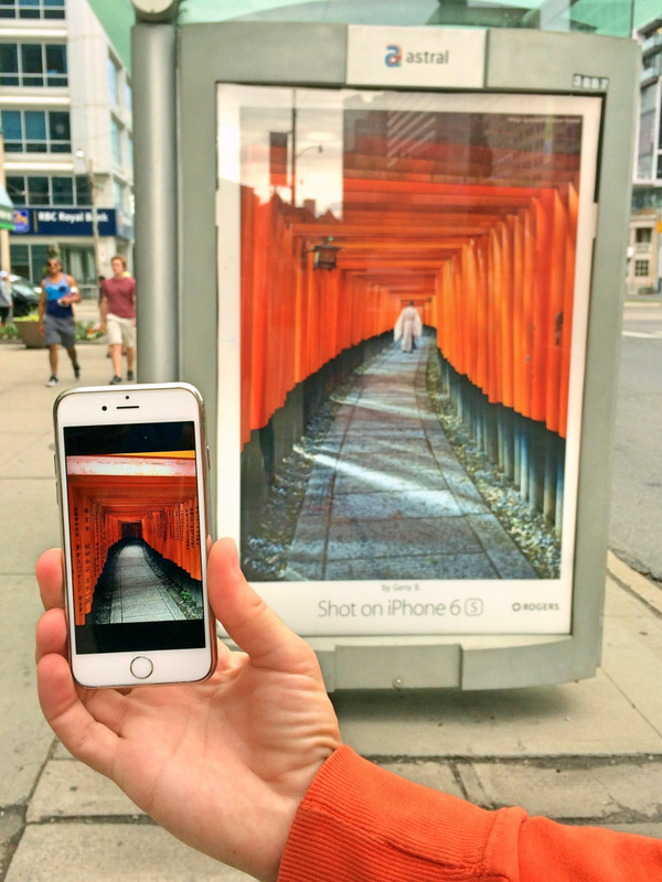 'Shot on an iPhone 6s'... a photo from Japan re-appearing in Toronto