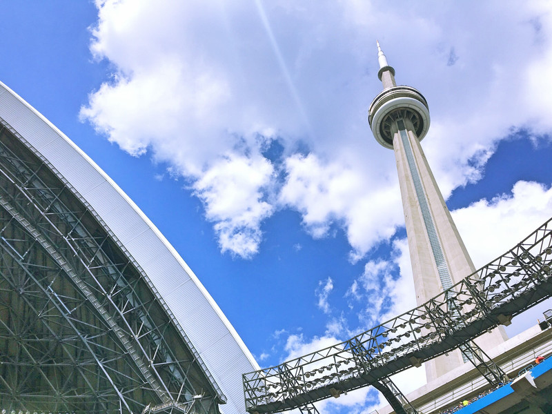 The CN Tower from the Jays game