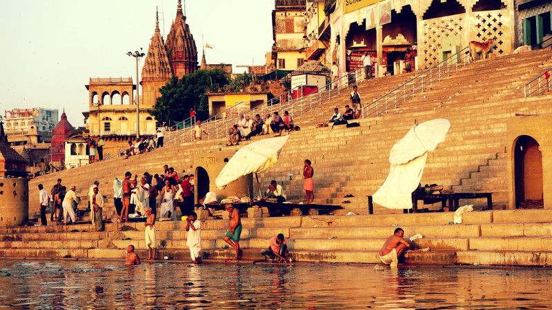 Bathing ghat in Varanasi