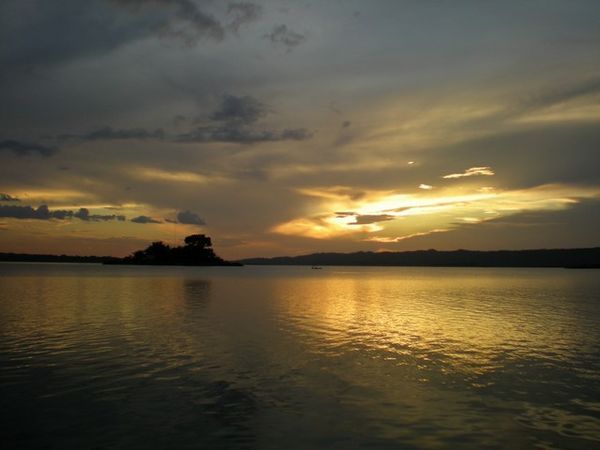 Sunset - Lake Peten