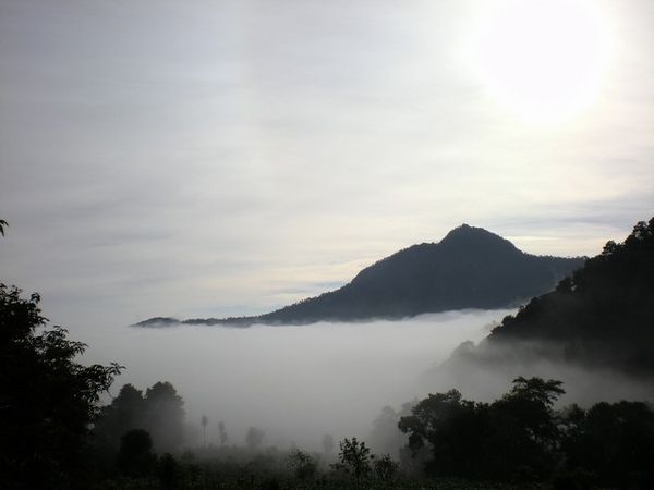Santa Maria Volcanoe - Early Morning Mists