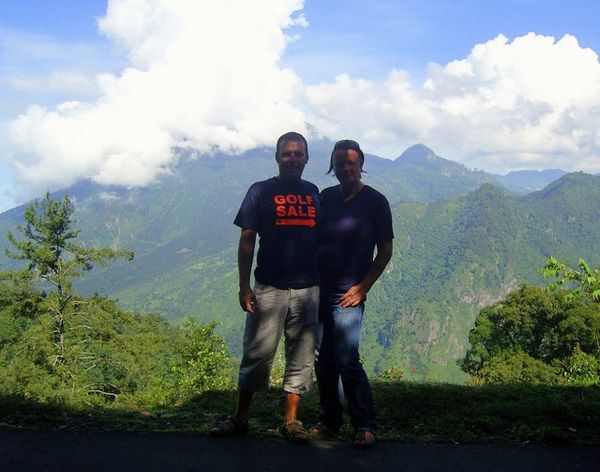 Claire & I (Santa Maria Volcanoe In Background)