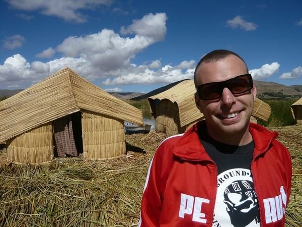 Me Amongst The Reed Huts 