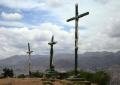 christo blanco - three crucifixes overlooking cuzco