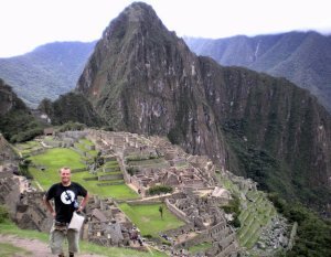 Machu Pichu - me and the breathtaking panorama