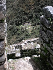 Sayacmarca ruins - looking down