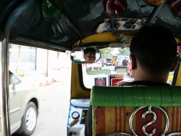 friendly tuk-tuk driver - bangkok
