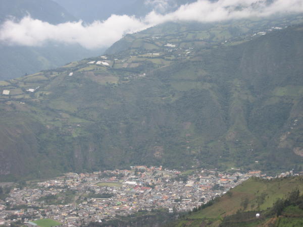 Banos at the base of  VolcanoTungurahua