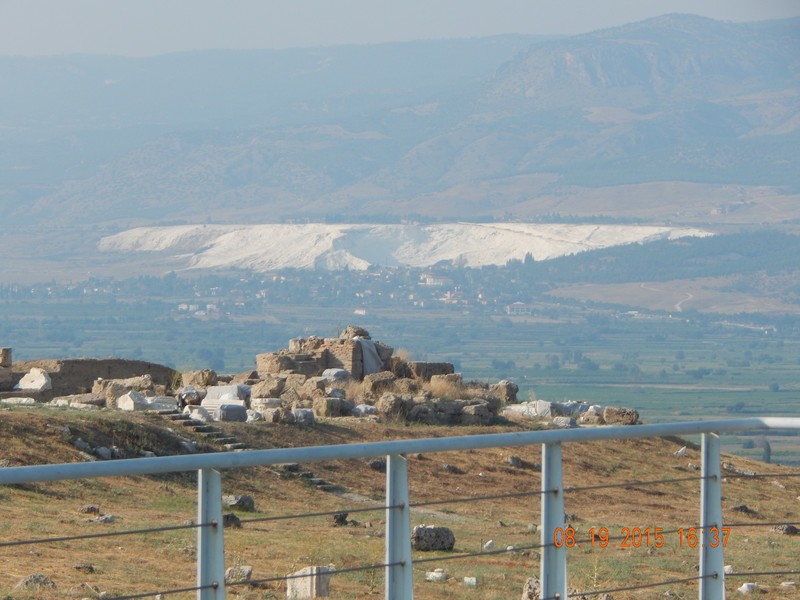 A View of the White Mineral Deposits from Laodicea