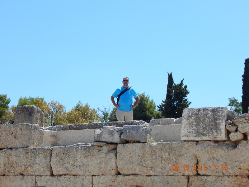 Standing in judgement of Paul.  (Corinth)