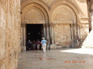Entrance to the Holy Sepulcher