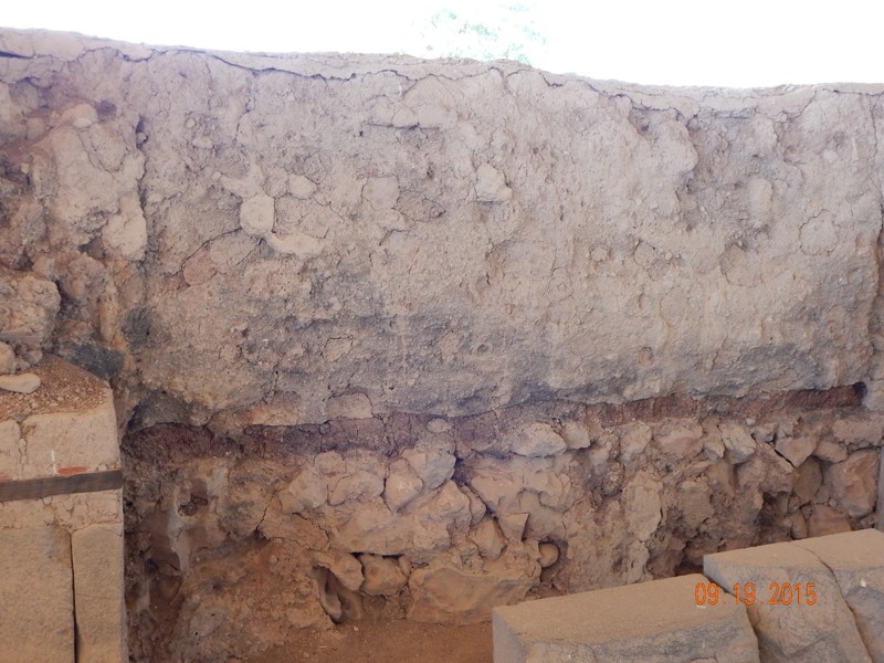 Mud brick of Canaanite Palace
