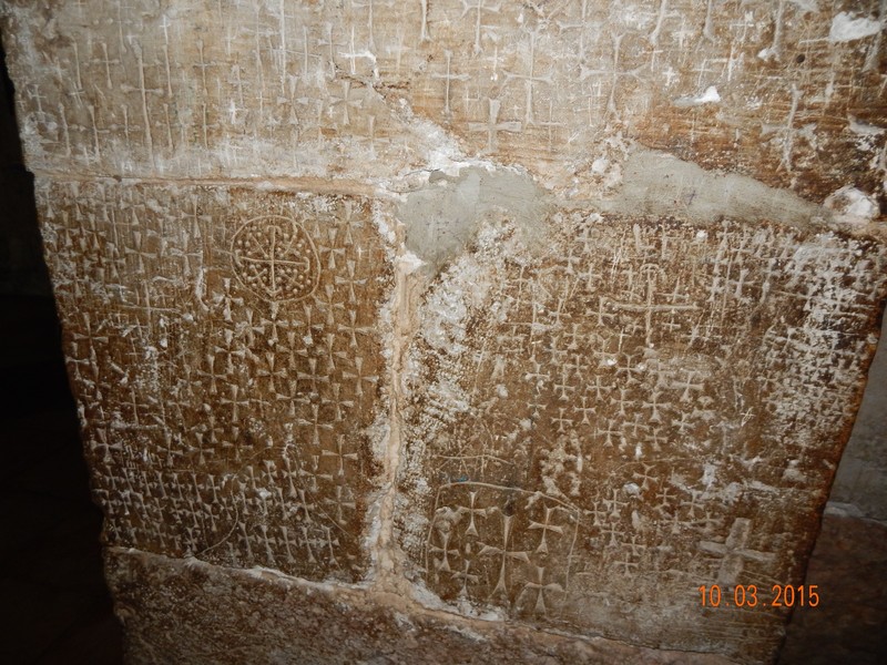 Centuries Old Christian graffiti 