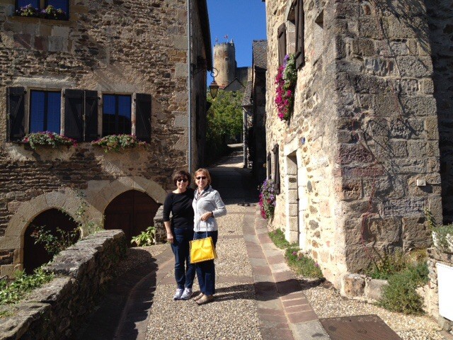 Sandra and I in CordeS-de-Ceil... Or Najac?