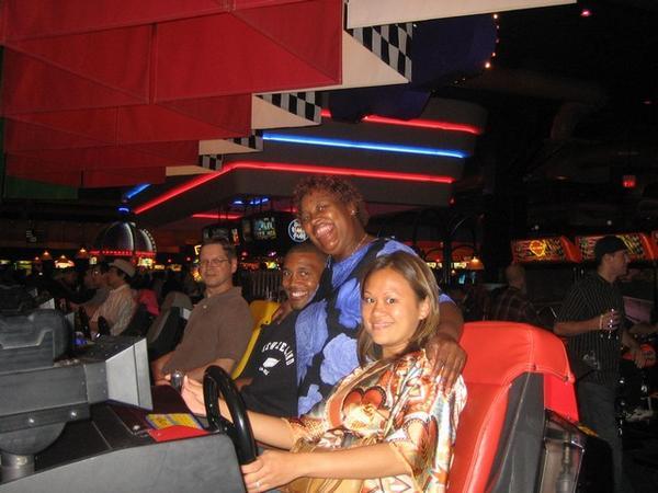 Dave & Buster's: Asian and Woman While Driving