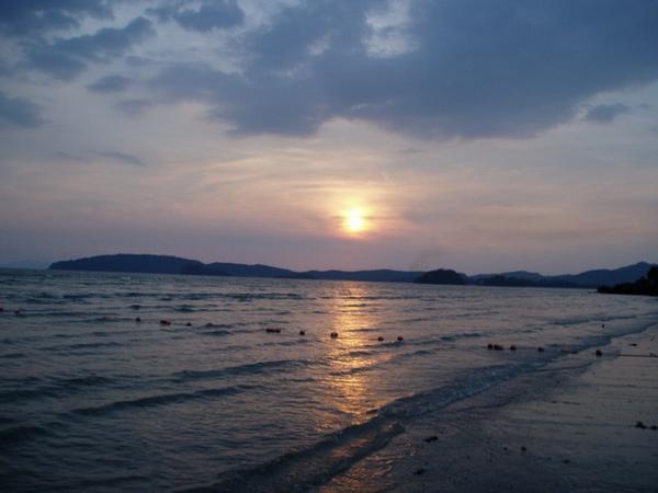 Sunset at Ao Nang Beach