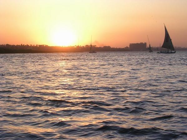 A Felucca ride on the Nile at sunset