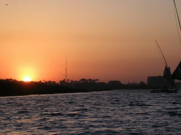 A Felucca ride on the Nile at sunset