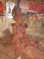 Himba woman with wedding headress on
