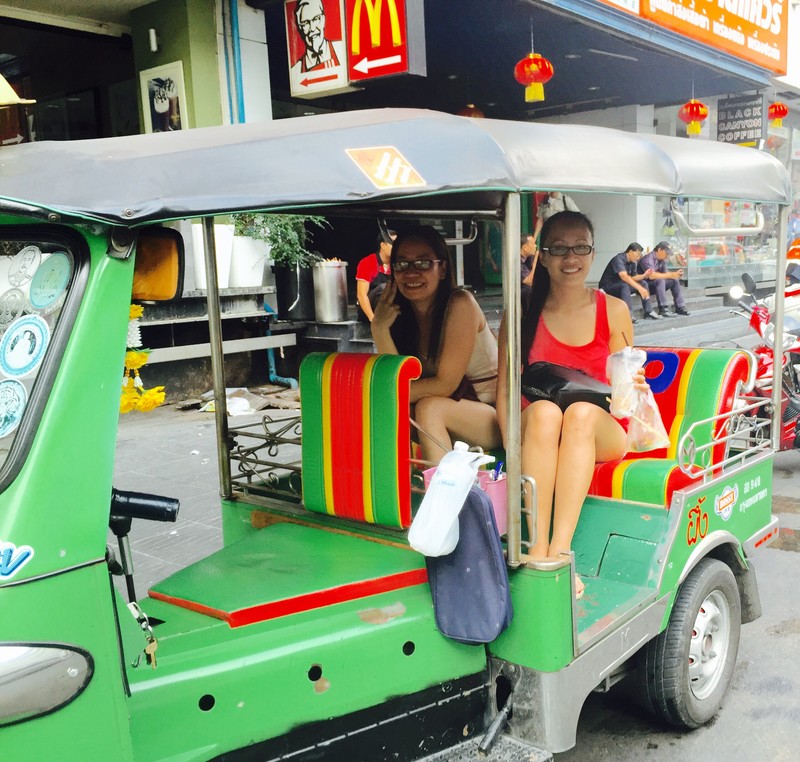 Riding a Tuktuk for the first time!