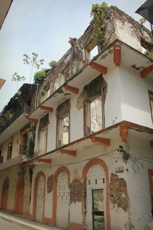 One of the old houses in the Casco Viejo region 