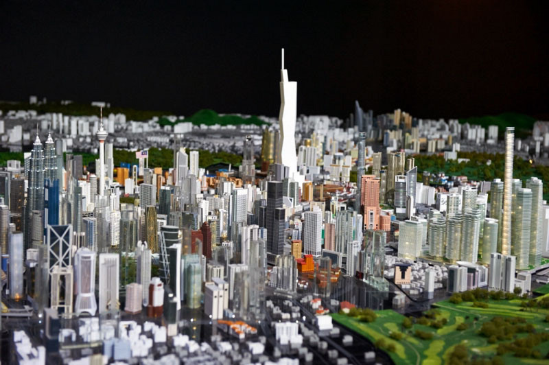The model of Kuala Lumpur in the City Gallery