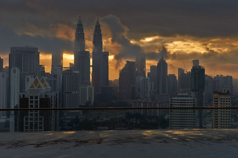 Kuala Lumpur at sunset
