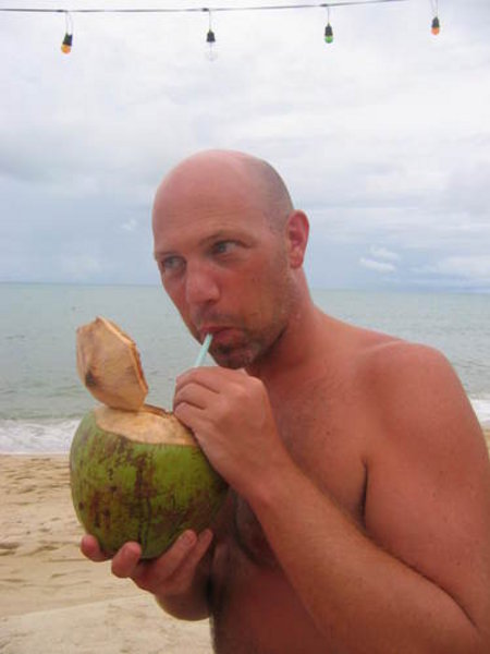 Coconut drinking is a better past time though