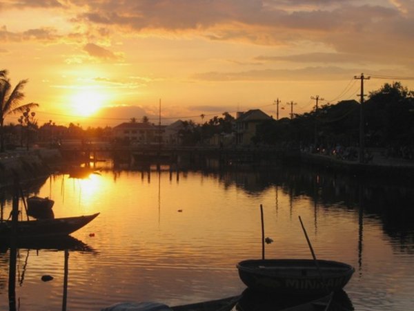 sunset in Hoi An