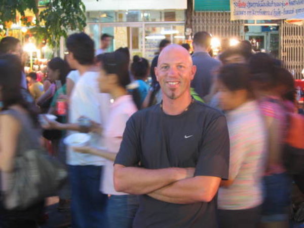 Chad in a Chiang Mai night market