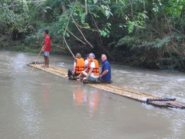 our bamboo rafting experience