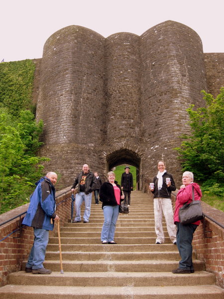 Entering the impressive Dover castle