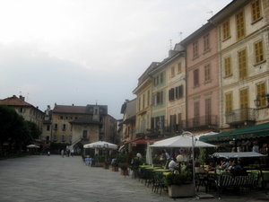 Piazza Mario Motta, the main square of Orta San Giulio