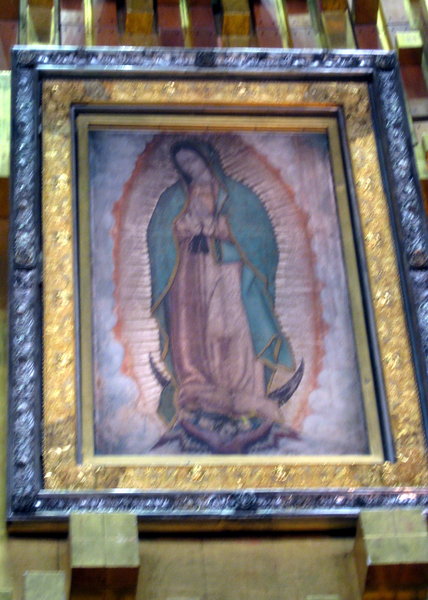 The image of Our Lady of Guadalupe