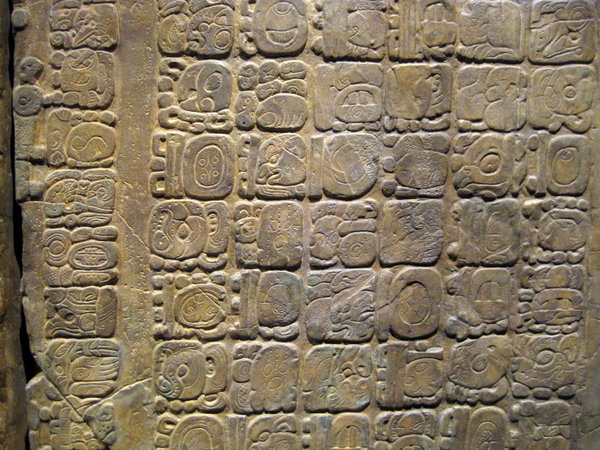 Mayan hieroglypic writing