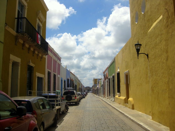 One of the beautiful streets within the historic centre of Campeche