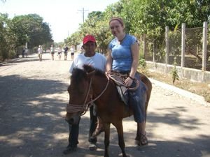 Riding a caballo