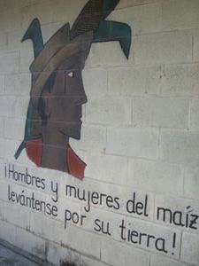 Mural inside the Centro Pastoral, Nueva Esperanza