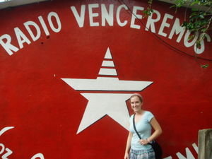 Visiting the original site of the official radio station of the FMLN